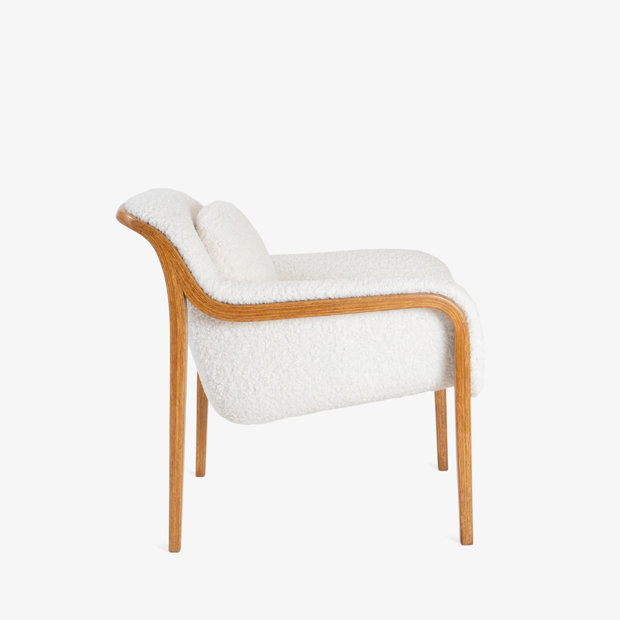 Model 1315 Bentwood Lounge Chairs in Faux Lambswool by Bill Stephens for Knoll - Square2.png