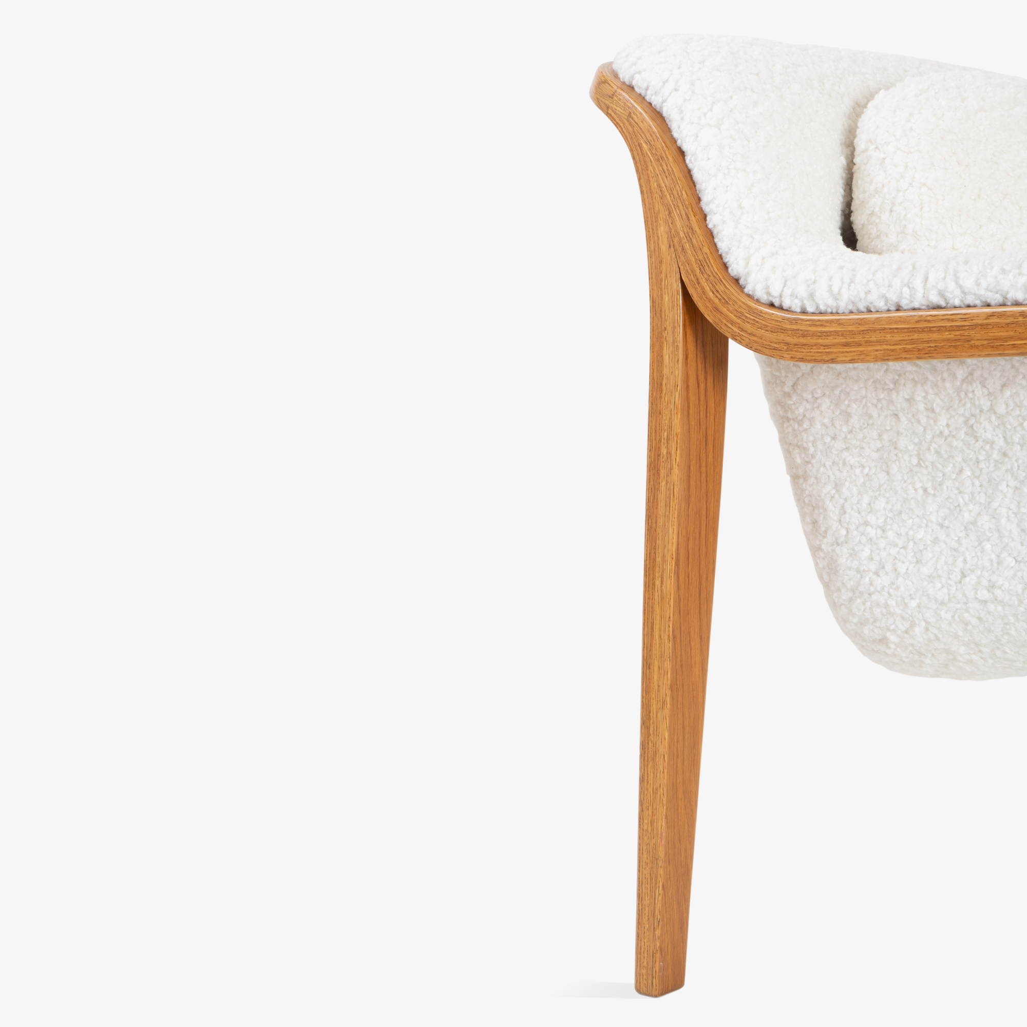 Model 1315 Bentwood Lounge Chairs in Faux Lambswool by Bill Stephens for Knoll - Square6.png