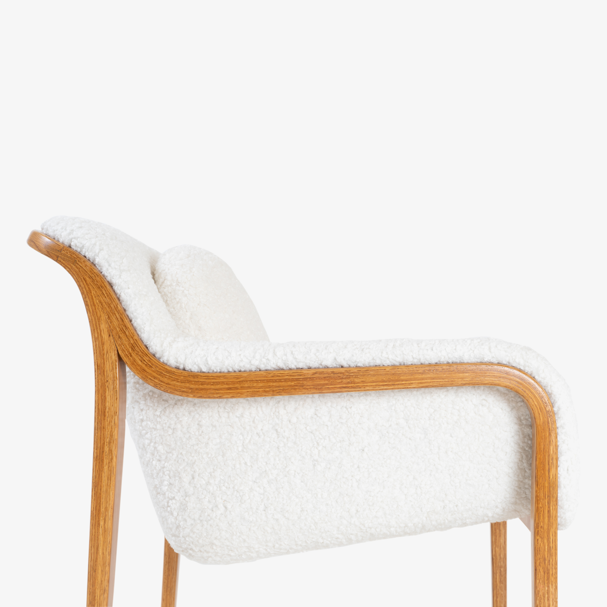 Model 1315 Bentwood Lounge Chairs in Faux Lambswool by Bill Stephens for Knoll - Square7.png