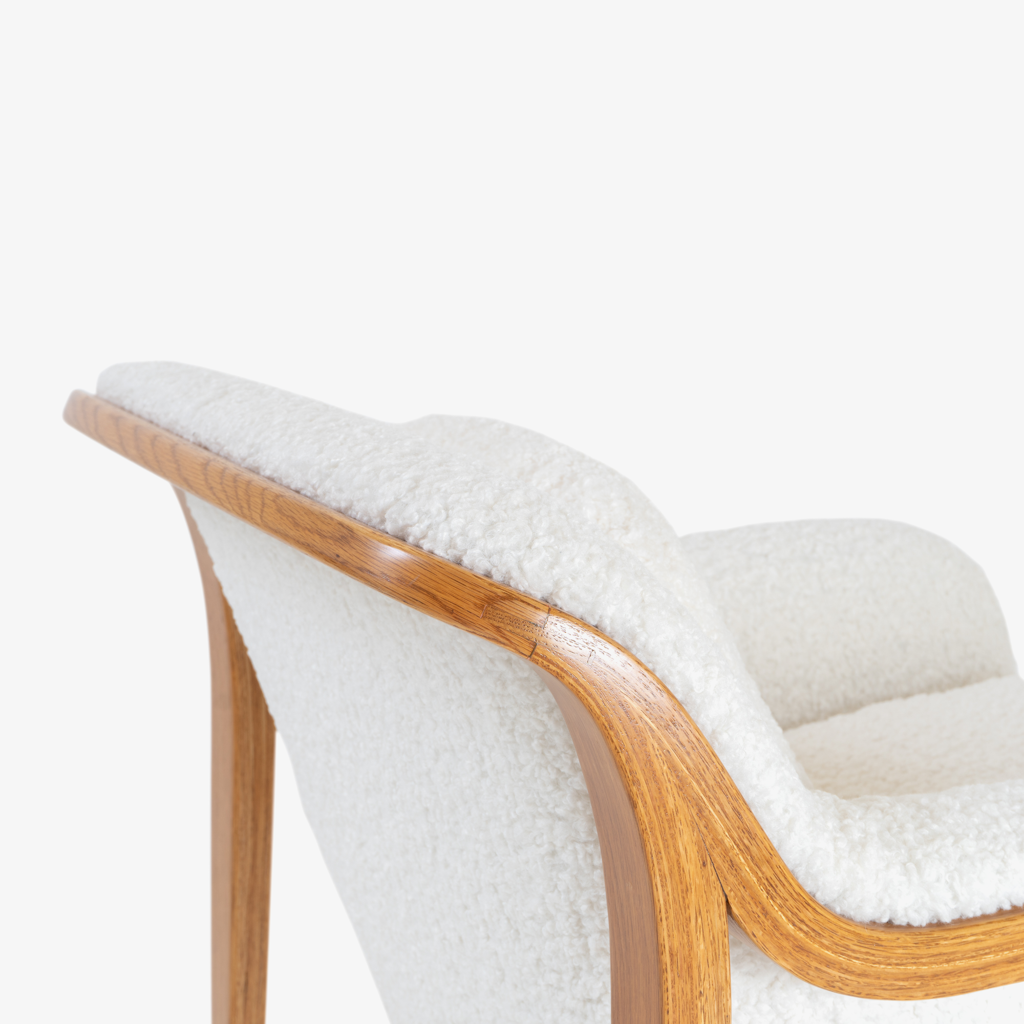 Model 1315 Bentwood Lounge Chairs in Faux Lambswool by Bill Stephens for Knoll - Square8.png