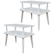 1960's Tiered Table Pair