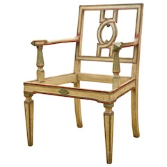 Mid-Century 1930's Italian Polychrome Armchair