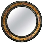 Mid-Century Oversize Convex Mirror by Rhett Judice