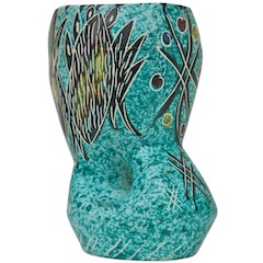 Mid-Century Abstract Vallauris Ceramic Vase
