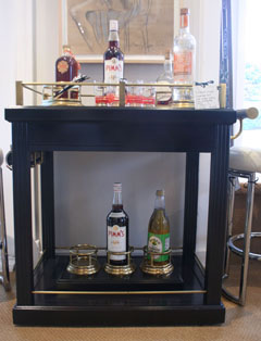 Vintage Wood Bar Cart