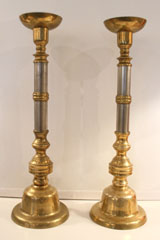 Hollywood Regency Candlesticks Pair