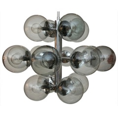 Mid-Century 16 Light Knock Out Chandelier