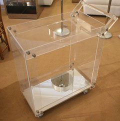 Lucite Bar Cart