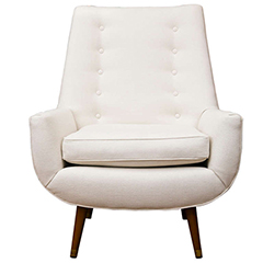 Mid-Century Custom Upholstered Club Chair