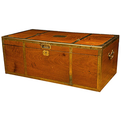 Antique Campaign Trunk