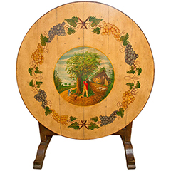 Antique French Painted Wine Table