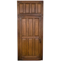 Mid-Century Vintage Iron Wood Door