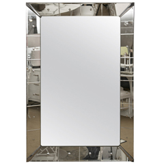 Oversize Zinc Corner Mirror
