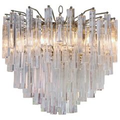 Classic Mid-Century Venini Style Chandelier