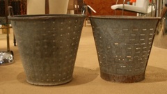 Vintage Olive Gathering Baskets