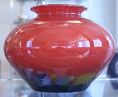 Vintage Multi Color Base Vase